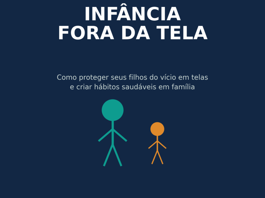 Criança brincando fora da tela, capa do ebook