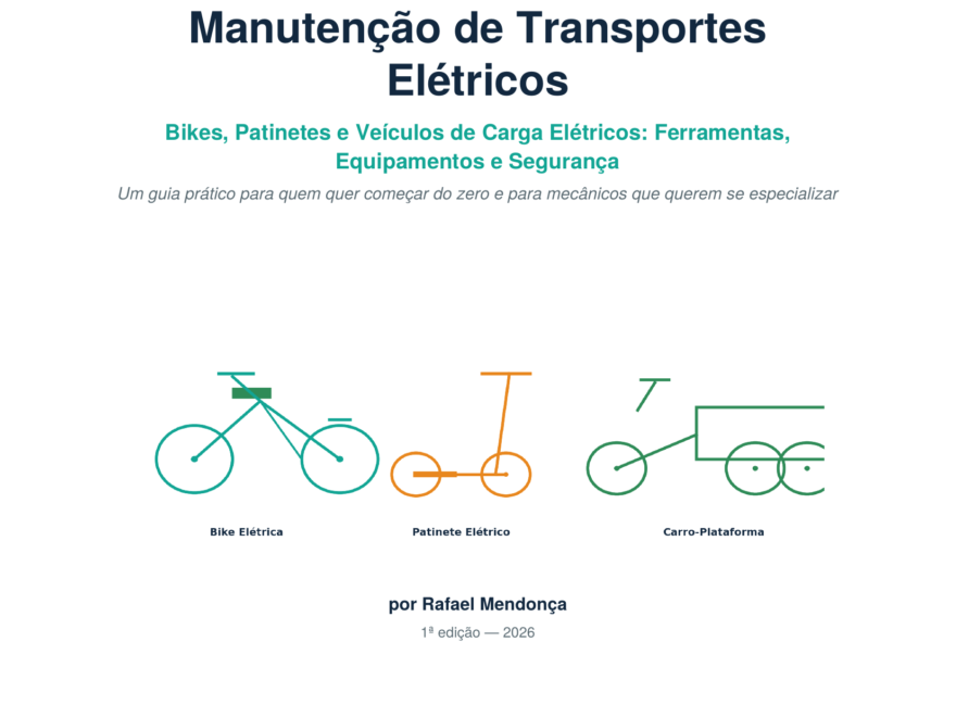 Oficina de manutenção de bikes e patinetes elétricos